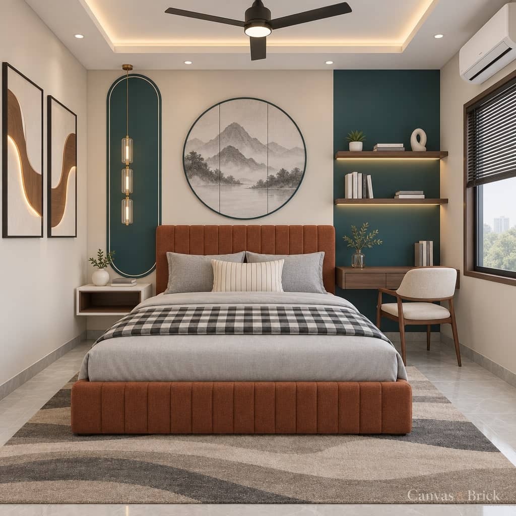 Kids' bedroom bedroom design in Kolkata by Canvas & Brick